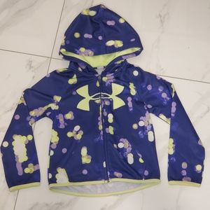 Under Armour hoodie, Purple and Green zip up